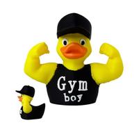Humorous Duck Sculpture, Fitness Themed Decor, Duck Figure for Gym Motivation, Detailed Sculpted Muscles Design, Collectible Desk Ornament, Dashboard Home Office Decoration for Fitness Lovers Humor