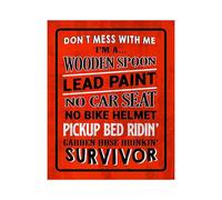 Humorous Sarcastic Poster, Don't Mess With Me Typography Wall Art for Study, Living Room, Funny Gift for Friends & Family(Framed,16x24inch(40x60cm))
