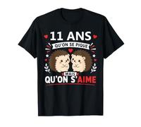 Humour 11 Ans Mariage Couple Anniversaire Amour 11 Ans T-Shirt