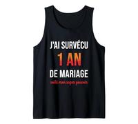 Humour 1er Anniversaire de Mariage Couple 1 an de Mariage Débardeur
