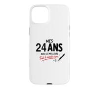 Humour 24 Ans à Signer Anniversaire Signature 24 Ans Coque pour iPhone 15 Plus