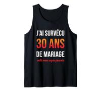 Humour 30e Anniversaire de Mariage Couple 30 Ans de Mariage Débardeur
