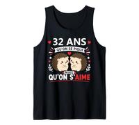 Humour 32 Ans Mariage Couple Anniversaire Amour 32 Ans Débardeur