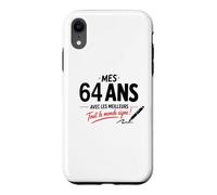 Humour 64 Ans à Signer Anniversaire Signature 64 Ans Coque pour iPhone XR