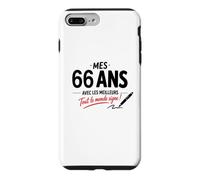 Humour 66 Ans à Signer Anniversaire Signature 66 Ans Coque pour iPhone 7 Plus/8 Plus