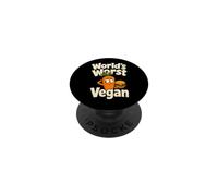 Humour à Base de Plantes au Pire Hamburger végétalien au Monde PopSockets PopGrip Adhésif