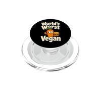 Humour à Base de Plantes au Pire Hamburger végétalien au Monde PopSockets PopGrip pour MagSafe