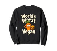 Humour à Base de Plantes au Pire Hamburger végétalien au Monde Sweatshirt
