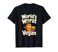 Humour à Base de Plantes au Pire Hamburger végétalien au Monde T-Shirt Graphique avec Valeur