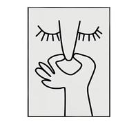 Humour abstrait mauvaise odeur drôle salle de bain affiche noir blanc imprime toile peinture mur Art photos WC toilette chambre décor(Color:C,Size:21X30cm No Frame)