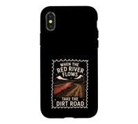 Humour Adulte Red River Flows Take The Dirt Road Coque pour iPhone X/XS