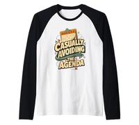 Humour Agenda évité Typographie Amusante Manche Raglan