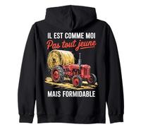 Humour Agriculteur Pas Tout Jeune mais Formidable Tracteur Sweat à Capuche