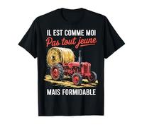 Humour Agriculteur Pas Tout Jeune mais Formidable Tracteur T-Shirt
