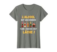 Humour Alcool Biere Vodka Vin Pastis Cadeau Marrant beauf T-Shirt