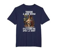 Humour Alcool Rhum Apéro? Touche à Mon Rhum T-Shirt, Homme Grandes Tailles, Bleu Marine, 4X Tall