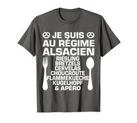 Humour Alsacien Régime & Apéro Alsace Cadeau Spécialité T-Shirt