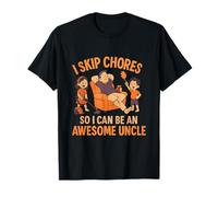 Humour Amusant pour Oncle - I Skip Chores Family Humour Design T-Shirt