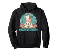 Humour Animaux Vache Méditation - Meuh-Ditation Zen Cadeau Sweat à Capuche