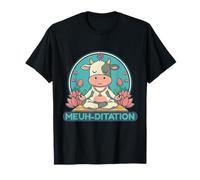 Humour Animaux Vache Méditation - Meuh-Ditation Zen Cadeau T-Shirt