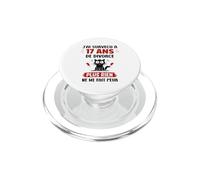 Humour Anniversaire divorcé J’AI Survécu à 17 Ans de Divorce PopSockets PopGrip pour MagSafe