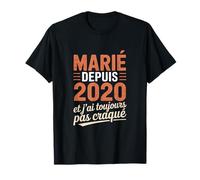 Humour Anniversaire Mariage 2020 Cadeau Marié Depuis 2020 T-Shirt