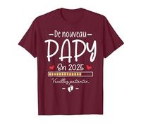 Humour Annonce Papy Grossesse Grand Père Encore Papi 2025 T-Shirt, Homme, Marron, S