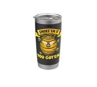 Humour apiculture Smoke Em If Got Em Bee Lovers Honey Bees Gobelet isotherme en acier inoxydable double paroi