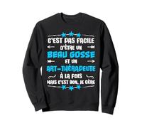 Humour art-thérapeute et Beau Gosse Cadeau Métier Sweatshirt