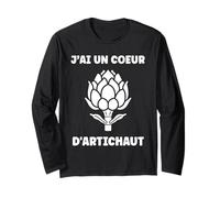 Humour Artichaut Légume j'ai un cœur d'Artichaut Manche Longue