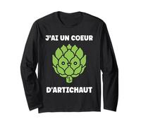 Humour Artichaut Légume j'ai un cœur d'Artichaut Manche Longue