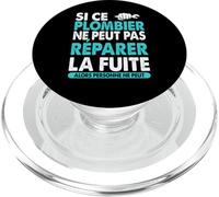 Humour Artisan Plombier Professionnel Drôle Réparer Fuite PopSockets PopGrip pour MagSafe