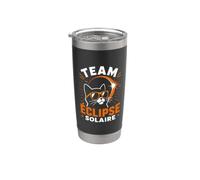 Humour Astronomie regarder famille team Éclipse Solaire Gobelet isotherme en acier inoxydable double paroi