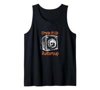 Humour Audiophile Amusant pour Les Amateurs de Musique Crank it up Buttercup Débardeur