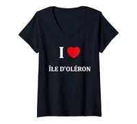 Humour bateau île D'oléron France ville île D'oléron T-Shirt avec Col en V
