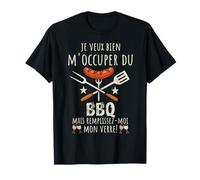 Humour BBQ Drôle Je M’occupe du Barbecue BBQ Humour T-Shirt