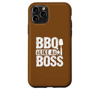 Humour BBQ Like a Boss Grilling Enthusiast Coque pour iPhone 11 Pro