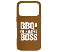 Humour BBQ Like a Boss Grilling Enthusiast Coque pour iPhone 17 Pro