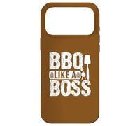 Humour BBQ Like a Boss Grilling Enthusiast Coque pour iPhone 17 Pro Max