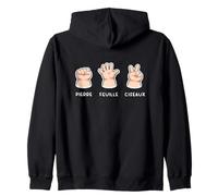 Humour Bébé Drôle Pierre Feuille Ciseaux Mains Mignon Sweat à Capuche