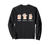 Humour Bébé Drôle Pierre Feuille Ciseaux Mains Mignon Sweatshirt