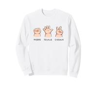 Humour Bébé Drôle Pierre Feuille Ciseaux Mains Mignon Sweatshirt