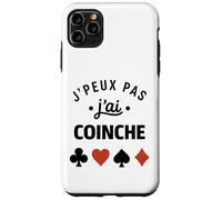 Humour belote Coinche joueuse J'peux Pas J'Ai Coinche Coque pour iPhone 11 Pro Max