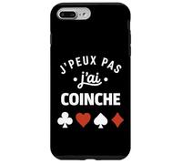 Humour belote Coinche joueuse J'peux Pas J'Ai Coinche Coque pour iPhone 7 Plus/8 Plus