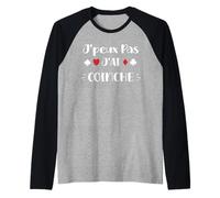 Humour belote Coinche joueuse J'peux Pas J'Ai Coinche Manche Raglan