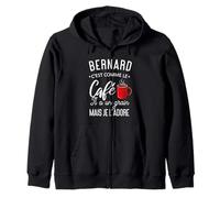Humour Bernard Comme Le Café Il A Un Grain Phrase Drôle Sweat à Capuche