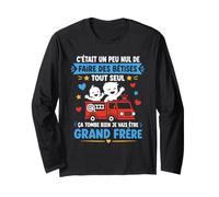 Humour bêtises Annonce Grossesse Pompier Grand Frère Manche Longue