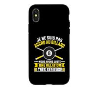 Humour Billard Snooker Relation Très Sérieuse Coque pour iPhone X/XS