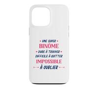 Humour Binôme Femme Super Binôme Coque pour iPhone 13 Pro Max