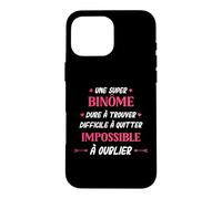 Humour Binôme Femme Super Binôme Coque pour iPhone 16 Pro Max